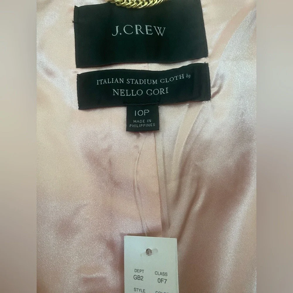 NWT J.Crew Stadium Cloth Nello‎ Gori Cocoon Coat Wool Blend Tan Sand Women's S